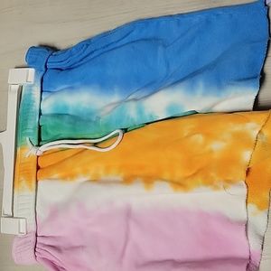 Women's tie dye shorts